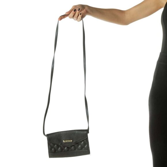 Anne Klein Handbags - Anne Klein Black Quilted Wallet Size Crossbody Bag